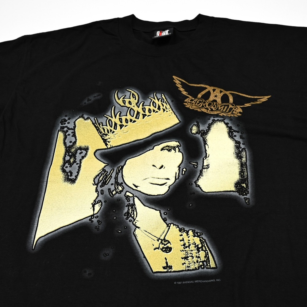 Vintage 1997 Aerosmith Nine‎ Lives Concert Tour T-Shirt - XL